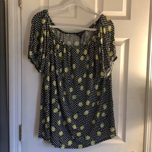 Scoop-Necked Lane Bryant Blouse